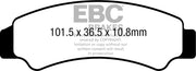 EBC TT Sport Carbon Fusion Brake Pads for 2017-2024 CF MOTO FA-TT Series Carbon Graphite Set #FA726TT