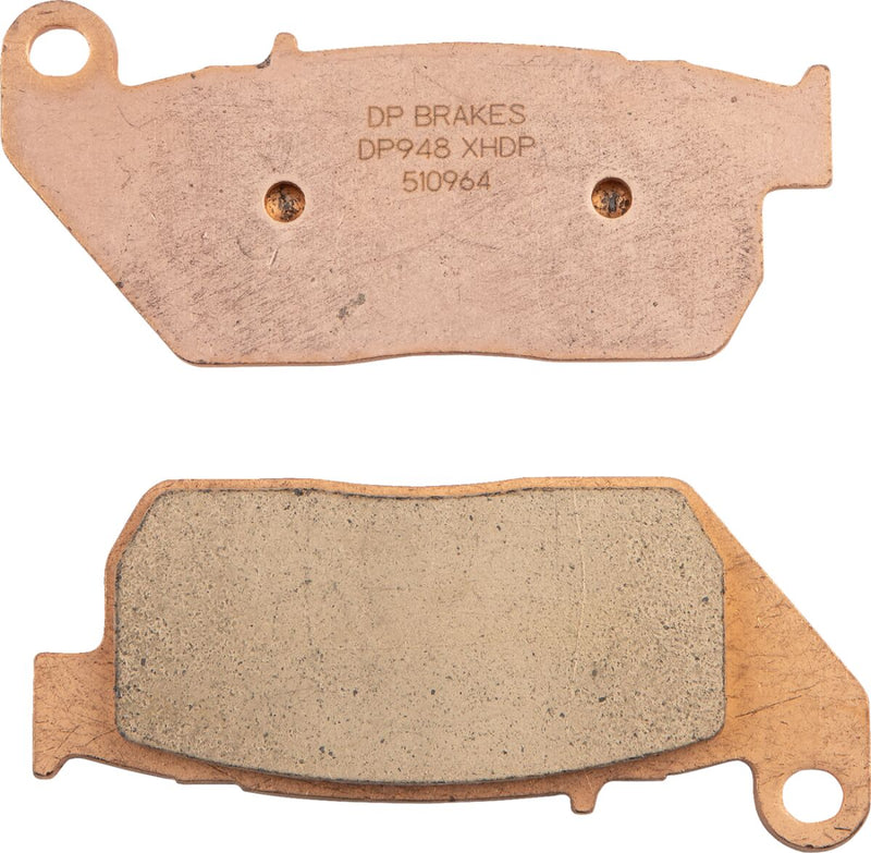 DP Brakes Sintered Metal Harley/Buell Brake Pads - Set of 2, Copper Alloy, 102 mm (4-1/64") for Harley-Davidson Sportster 2004-2013