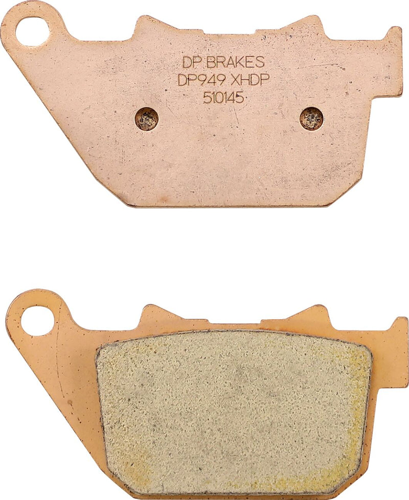 DP Brakes Sintered Metal Harley/Buell Brake Pads - 43,8 mm (1-23/32"), Set of 2, Copper Alloy for Harley-Davidson Sportster 2004-2013