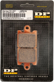 DP Brakes Standard DP Sintered Brake Pads for 1998-2010 SUZUKI Front Sintered Metal Set #DP219