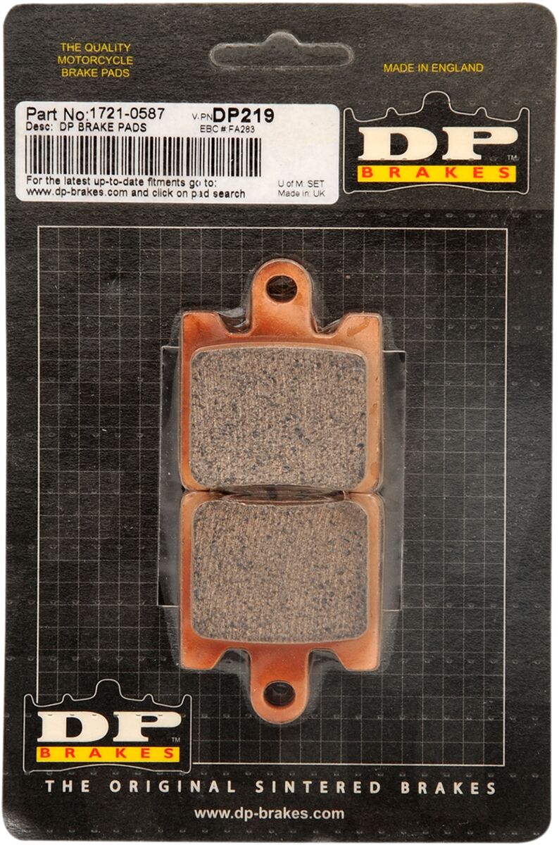 DP Brakes Standard DP Sintered Brake Pads for 1998-2010 SUZUKI Front Sintered Metal Set #DP219