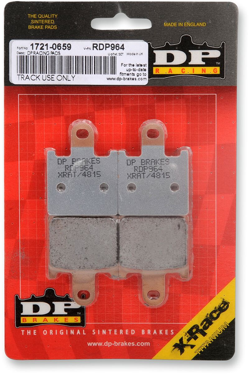 DP Brakes RDP X-Race Titanium Sintered Brake Pads for 2006-2021 KAWASAKI RDP Racing Front Sintered Metal Copper Alloy Set of 2 #RDP964