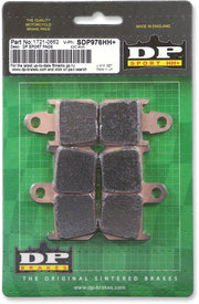 DP Brakes SDP Sport HH+ Sintered Brake Pads for 2007-2020 YAMAHA Front Sintered Metal Copper Alloy Set of 4 #SDP976HH+