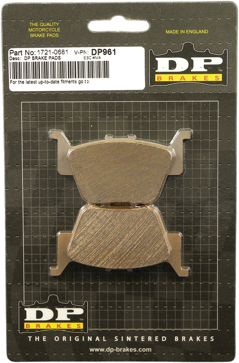 DP Brakes ATV/UTV Sintered Metal Brake Pads for 2003-2025 HONDA Rear Copper Alloy Set of 2 #DP961