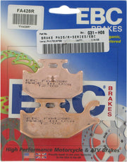 EBC Long-Life Sintered "R" Brake Pads for 2004-2014 YAMAHA FA-R Series Rear Rear Left Sintered Metal Bronze Set of 2 #FA428R