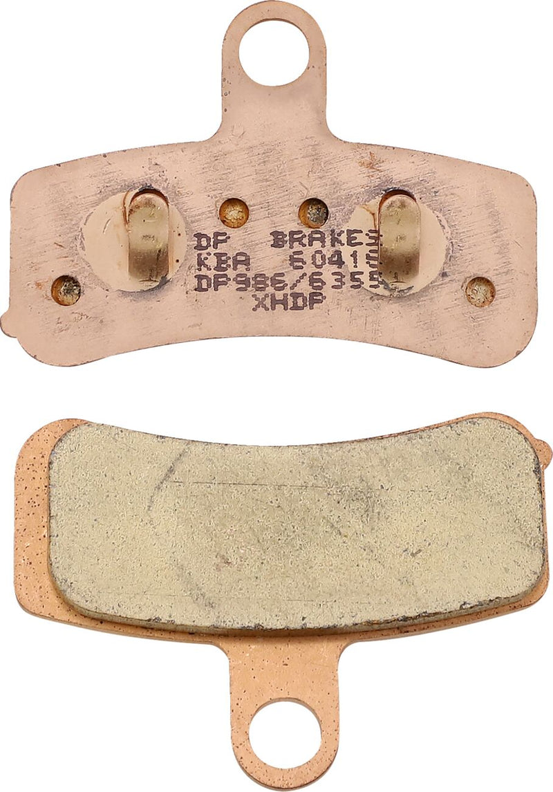 DP Brakes Sintered Metal Harley/Buell Brake Pads - 61,8 mm (2-7/16"), 91 mm (3-37/64"), Set of 2 for Harley-Davidson Softail & Dyna 2008-2017