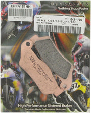 EBC Extreme Performance Sintered "EPFA" Brake Pads EPFA-HH Series Front Sintered Metal Set of 2