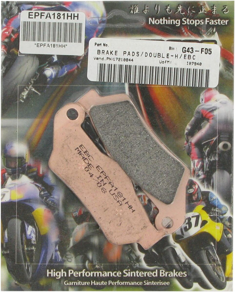EBC Extreme Performance Sintered "EPFA" Brake Pads EPFA-HH Series Front Sintered Metal Set of 2 #EPFA181HH