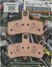 EBC Extreme Performance Sintered "EPFA" Brake Pads for 2008-2017, 2021-2022 Harley-Davidson EPFA-HH Series Front Sintered Metal Copper Set of 2 #EPFA457HH