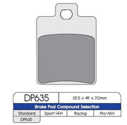 DP Brakes Standard Sintered Metal Brake Pads Multi-Purpose Front Rear Pair #DP635