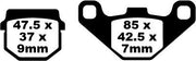 EBC FA-HH Series Sindered Brake Pads Street Front Rear Sintered Metal Pair
