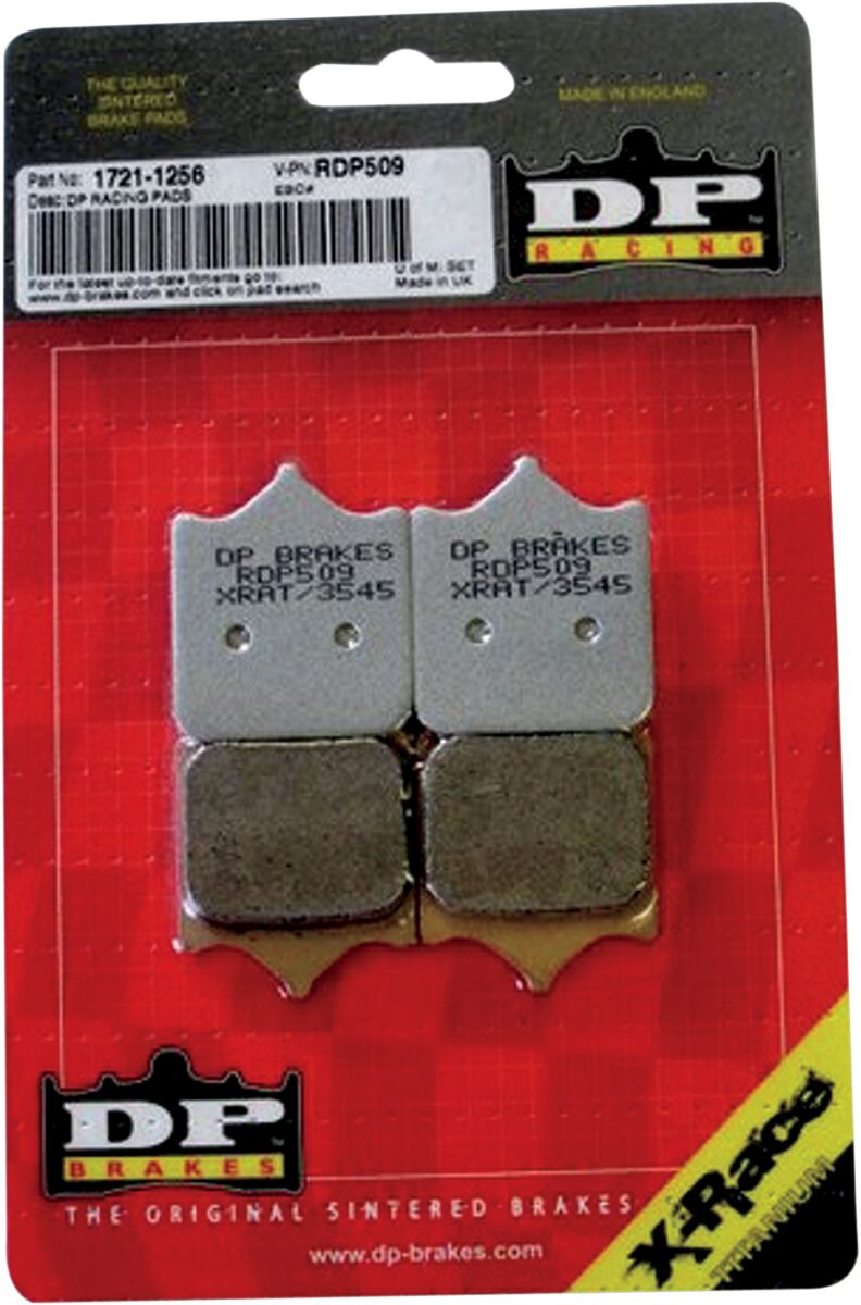 DP Brakes RDP X-Race Titanium Sintered Brake Pads RDP Racing Front Sintered Metal Copper Alloy Set of 4