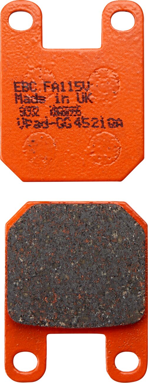 EBC Semi-Sintered "V" Brake Pads FA-V Series Front Rear Semi-Sintered Metal Copper Set of 2 #FA115V