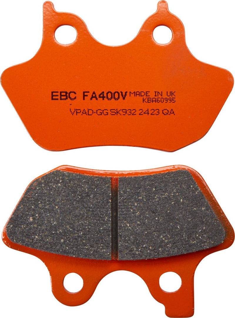 EBC Harley/Buell Brake Pads for 2000-2017 Harley-Davidson FA-V Series Front Rear Semi-Sintered Metal Copper Set of 2 #FA400V