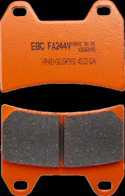 EBC Semi-Sintered "V" Brake Pads FA-V Series Front Semi-Sintered Metal Copper Set of 2 #FA244V