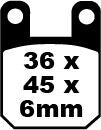EBC SFA-HH Series Sindered Scooter Brake Pads Multi-Purpose Street Front Rear Sintered Metal Pair