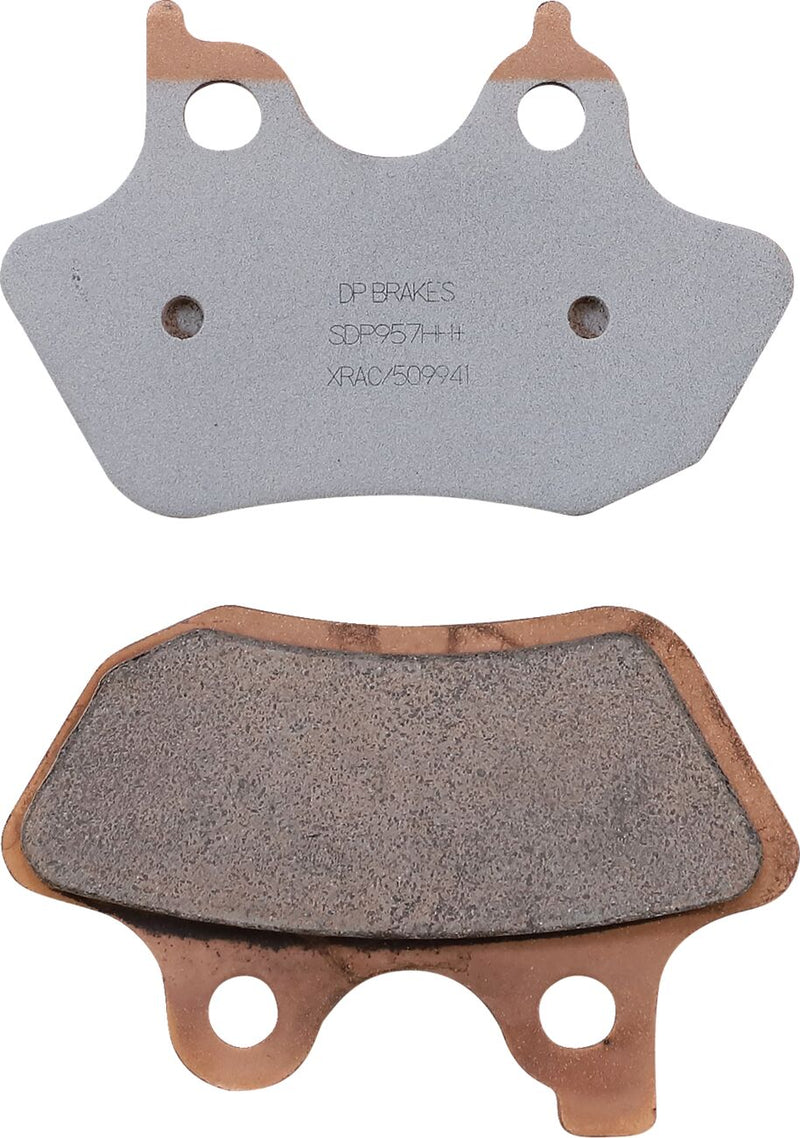 DP Brakes Sintered Metal Harley/Buell Brake Pads - SDP Sport HH+, Set of 2, Copper Alloy for Harley-Davidson Touring, Softail, Dyna & V-Rod 2004-2007