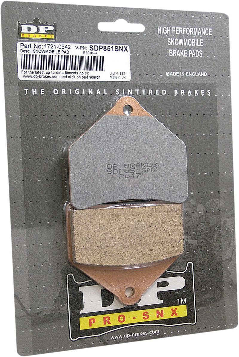 DP Brakes SDP Pro-SNX HH+ Sintered Brake Pads Front Sintered Metal Copper Alloy Set of 2 #SDP518SNX