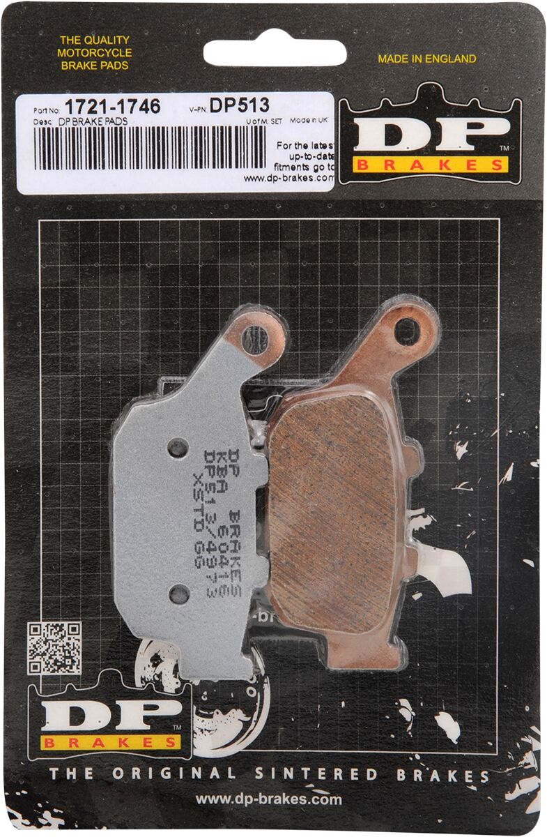 DP Brakes Standard DP Sintered Brake Pads Rear Sintered Metal Set #DP513