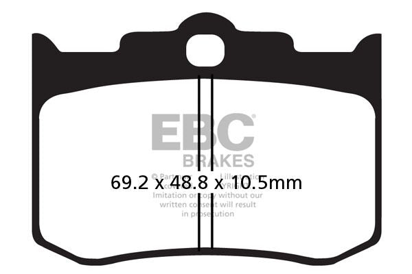 EBC FA-HH Series Sindered Brake Pads Street Front Rear Sintered Metal Pair #FA216/2HH