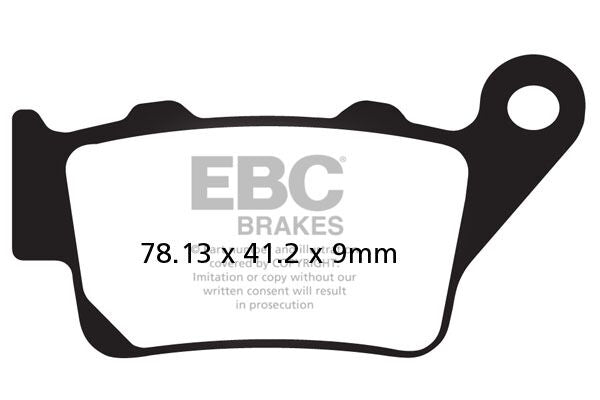 EBC Vee Semi-Sintered Brake Pads Street Rear Semi-Sintered Metal Semi-Metallic Pair