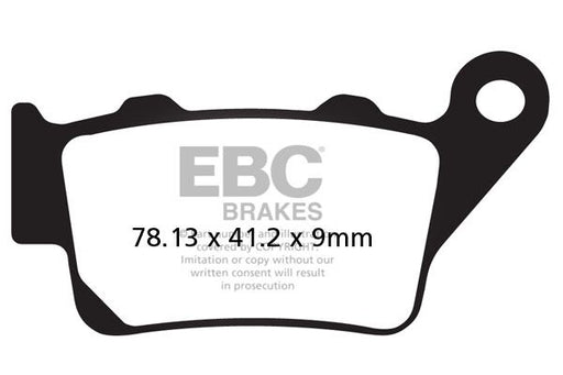 EBC Vee Semi-Sintered Brake Pads Street Rear Semi-Sintered Metal Semi-Metallic Pair