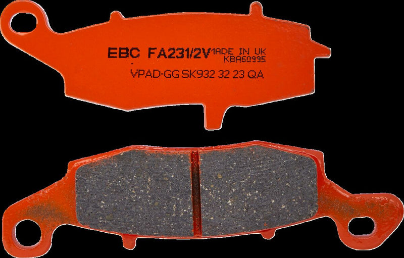 EBC Brake Pads Street Rear Semi-Sintered Metal Semi-Metallic Set of 2 #FA231/2V