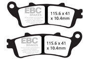 EBC Vee Semi-Sintered Brake Pads for 2001-2016 HONDA Street Rear Semi-Sintered Metal Semi-Metallic Pair #FA261/2V