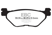 EBC Vee Semi-Sintered Brake Pads for 2001-2022 YAMAHA Street Rear Semi-Sintered Metal Semi-Metallic Pair #FA319/2V