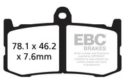 EBC GPFAX Series Race Sindered Brake Pads for 2013-2016 TRIUMPH Track Front Sintered Metal Pair #GPFAX491HH