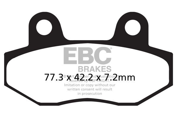 EBC SFA-HH Series Sindered Scooter Brake Pads Street Front Rear Sintered Metal Pair #SFA086HH
