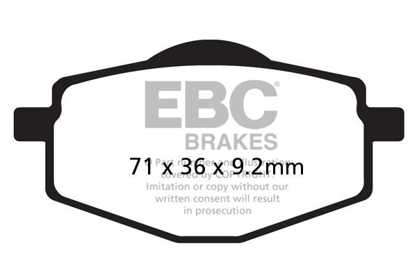 EBC SFA-HH Series Sindered Scooter Brake Pads Street Front Rear Sintered Metal Pair #SFA101HH