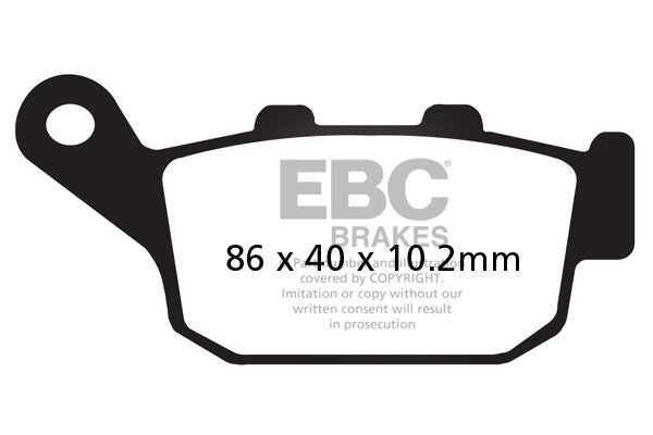 EBC SFA-HH Series Sindered Scooter Brake Pads Street Rear Sintered Metal Pair #SFA140HH