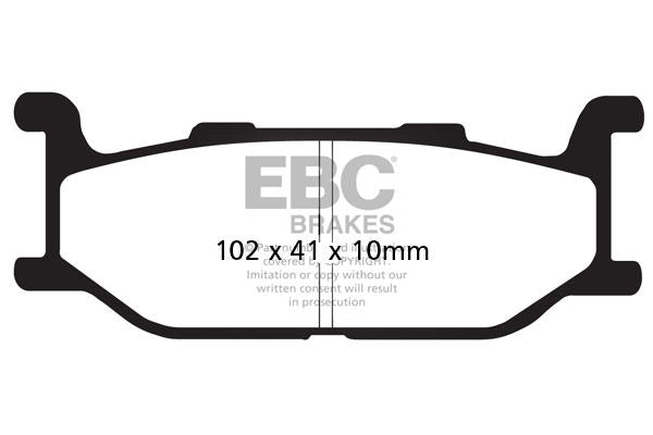 EBC SFA-HH Series Sindered Scooter Brake Pads for 2001-2004 YAMAHA Street Front Sintered Metal Pair #SFA179HH