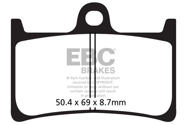 EBC SFA-HH Series Sindered Scooter Brake Pads for 2008-2026 YAMAHA Street Front Sintered Metal Pair #SFA252HH