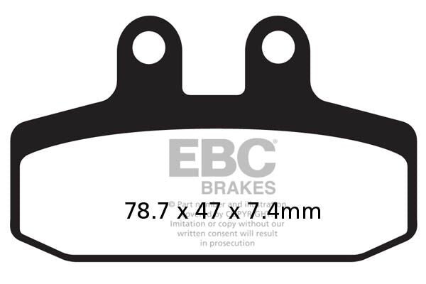 EBC SFA-HH Series Sindered Scooter Brake Pads Street Front Sintered Metal Pair