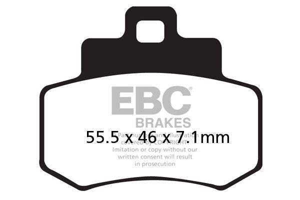 EBC SFA-HH Series Sindered Scooter Brake Pads for 2001-2006 KYMCO GRAND DINK 250 Street Rear Sintered Metal Pair #SFA356HH