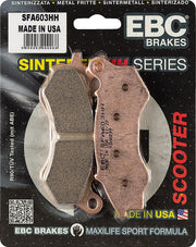 EBC Scooter "SFA" Double-H Sintered Brake Pads SFA-HH Series Front Sintered Metal Copper Alloy Set of 2 #SFA603HH