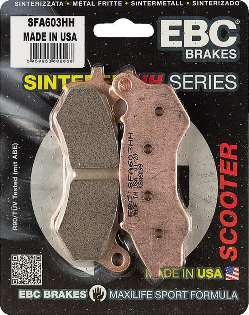 EBC Scooter "SFA" Double-H Sintered Brake Pads SFA-HH Series Front Sintered Metal Copper Alloy Set of 2 #SFA603HH