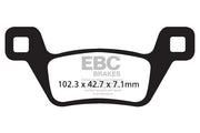 EBC R Series Heavy Duty Sindered Brake Pads for 2012-2018 KYMCO Off-Road Rear Sintered Metal Pair #FA600/2R