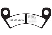 EBC R Series Heavy Duty Sindered Brake Pads Off-Road Front Sintered Metal Pair #FA610R