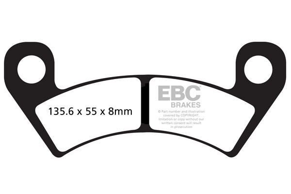 EBC R Series Heavy Duty Sindered Brake Pads Off-Road Front Sintered Metal Pair #FA610R