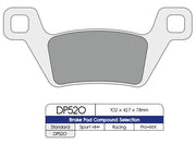 DP Brakes Standard Sintered Metal Brake Pads for 2011-2024 KYMCO MXU Multi-Purpose Front Pair
