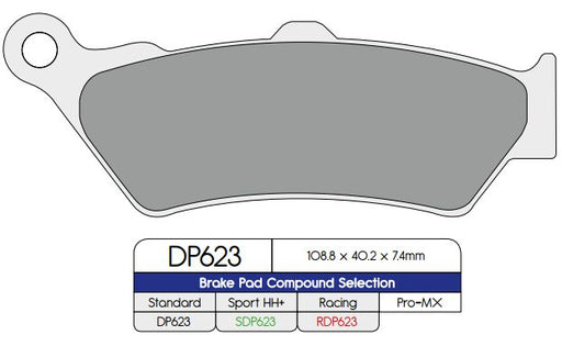 DP Brakes SDP HH+ Supersport Pads Brake Pad Street Front Rear Sintered Metal Pair