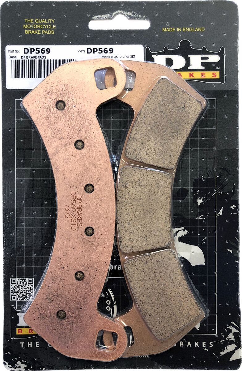 DP Brakes ATV/UTV Sintered Metal Brake Pads for 2016-2024 POLARIS Front Copper Alloy Set of 2