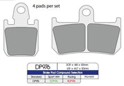 DP Brakes Standard Sintered Metal Brake Pads for 2007-2020 YAMAHA Multi-Purpose Front Pair #DP976