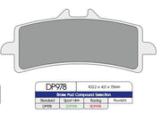 DP Brakes Standard Sintered Metal Brake Pads Multi-Purpose Front Pair