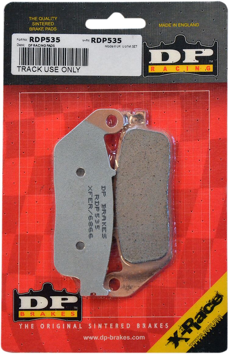 DP Brakes RDP X-Race Titanium Sintered Brake Pads for 2010-2024 HONDA RDP Racing Front Sintered Metal Copper Alloy Set of 2 #RDP535