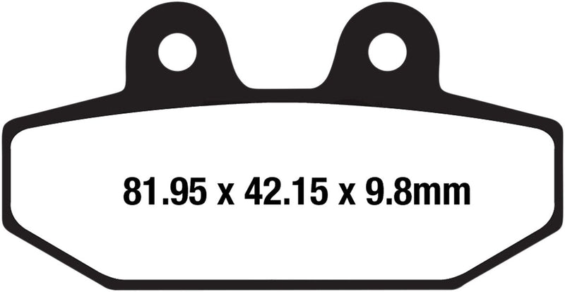 EBC HH Sintered Harley/Buell Brake Pads for 2014-2015, 2018-2026 Harley-Davidson FA-HH Series Rear Right Sintered Metal Copper Alloy Set of 2 #FA710HH