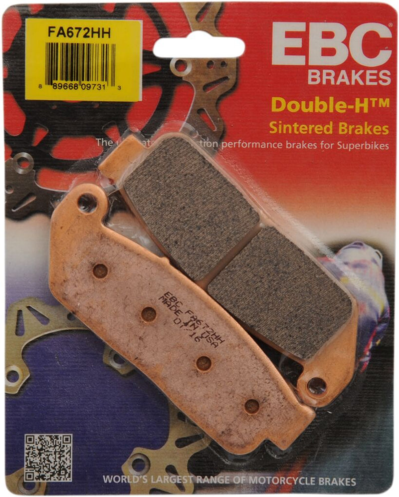 EBC Sintered Metal Indian/Victory Brake Pads for 2015-2016 INDIAN SCOUT FA-HH Series Front Set of 2 #FA672HH
